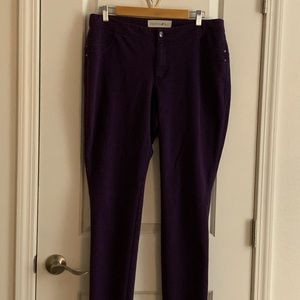 Fashion Bug Purple Skinny Pants Size 14 - 16W